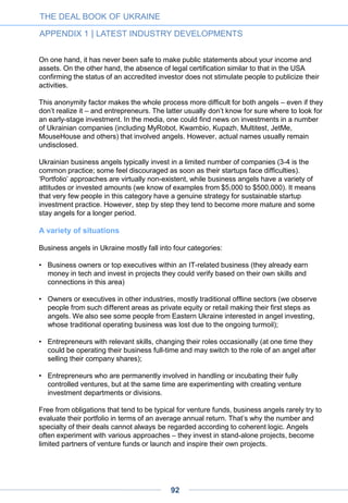 T H E D E A L B O O K
O F U K R A I N E
APPENDICES
92
 