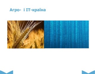 Агро- і IT-країна
 