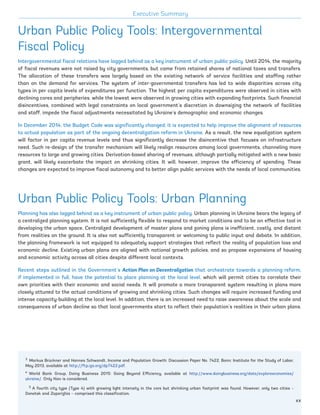 Ukraine: Urbanization Review