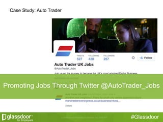 #Glassdoor
Case Study: Auto Trader
Promoting Jobs Through Twitter @AutoTrader_Jobs
 