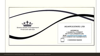AGAPE ESTATE LTD tel.+33(0)602132263 -Social : https://plus.google.com/u ; http://www.facebook.com/agapeestateltd
 