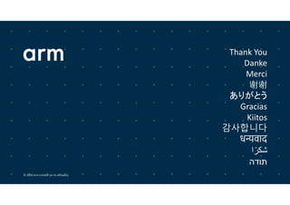 Thank You
Danke
Merci
谢谢
ありがとう
Gracias
Kiitos
감사합니다
ध वाद
‫ا‬ً‫شكر‬
‫תודה‬
© 2020 Arm Limited (or its affiliates)
 