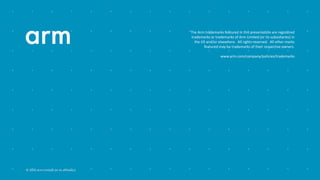 The Arm trademarks featured in this presentation are registered
trademarks or trademarks of Arm Limited (or its subsidiaries) in
the US and/or elsewhere. All rights reserved. All other marks
featured may be trademarks of their respective owners.
www.arm.com/company/policies/trademarks
© 2020 Arm Limited (or its affiliates)
 