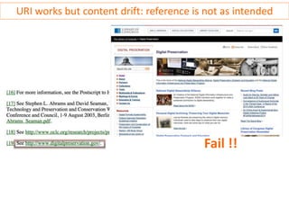Classic link rot: ‘Page Not Found’
Fail !!
 