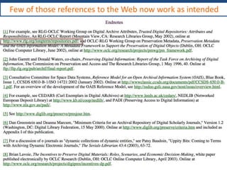 Take a landmark publication, 10+ years ago
 