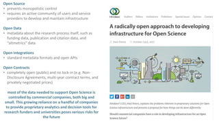 How data from the I4OC is being
reused?
The Open Citations
Corpus
A broad and open collection of
citation information from...