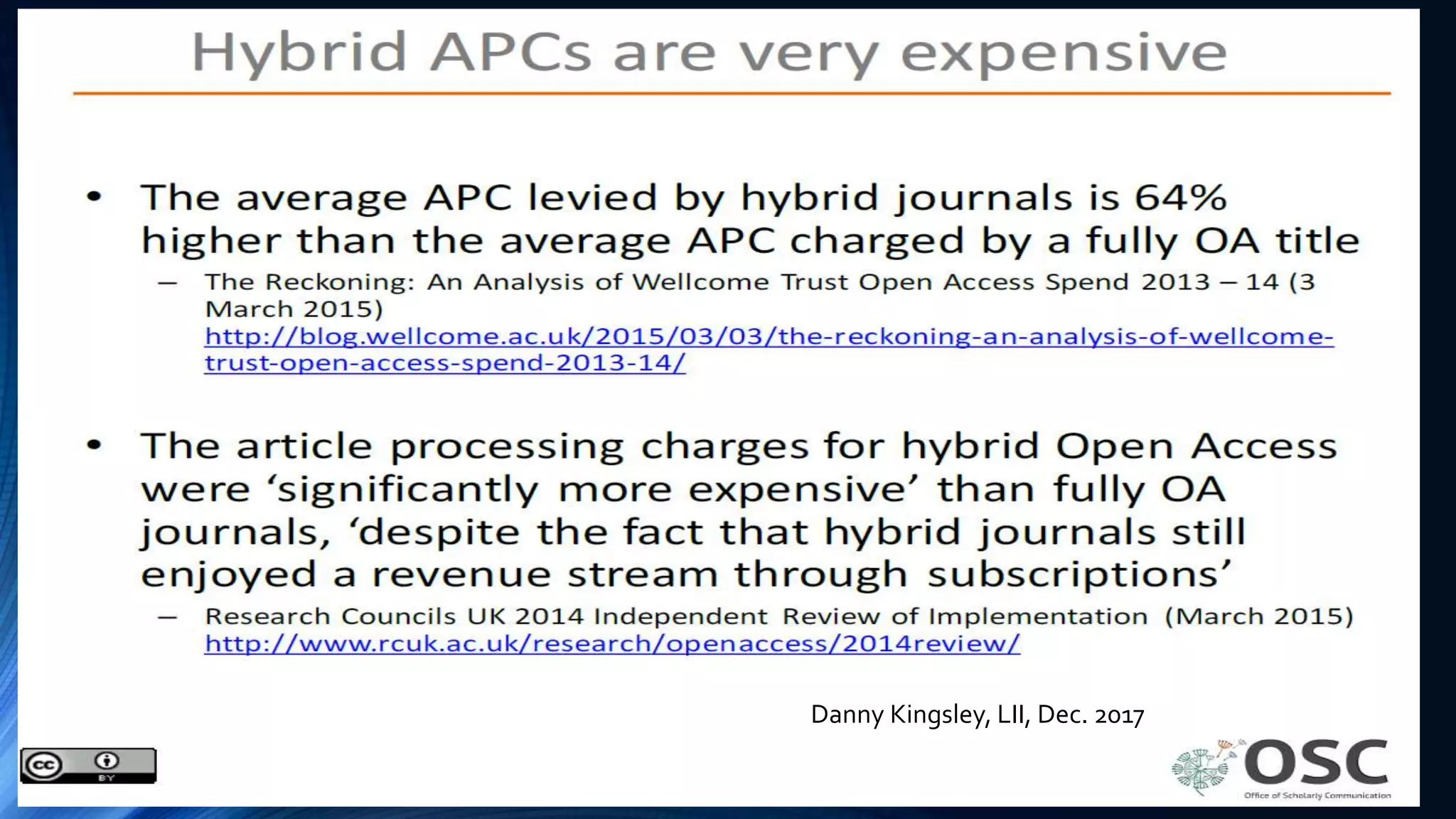 Danny Kingsley, LII, Dec. 2017
 