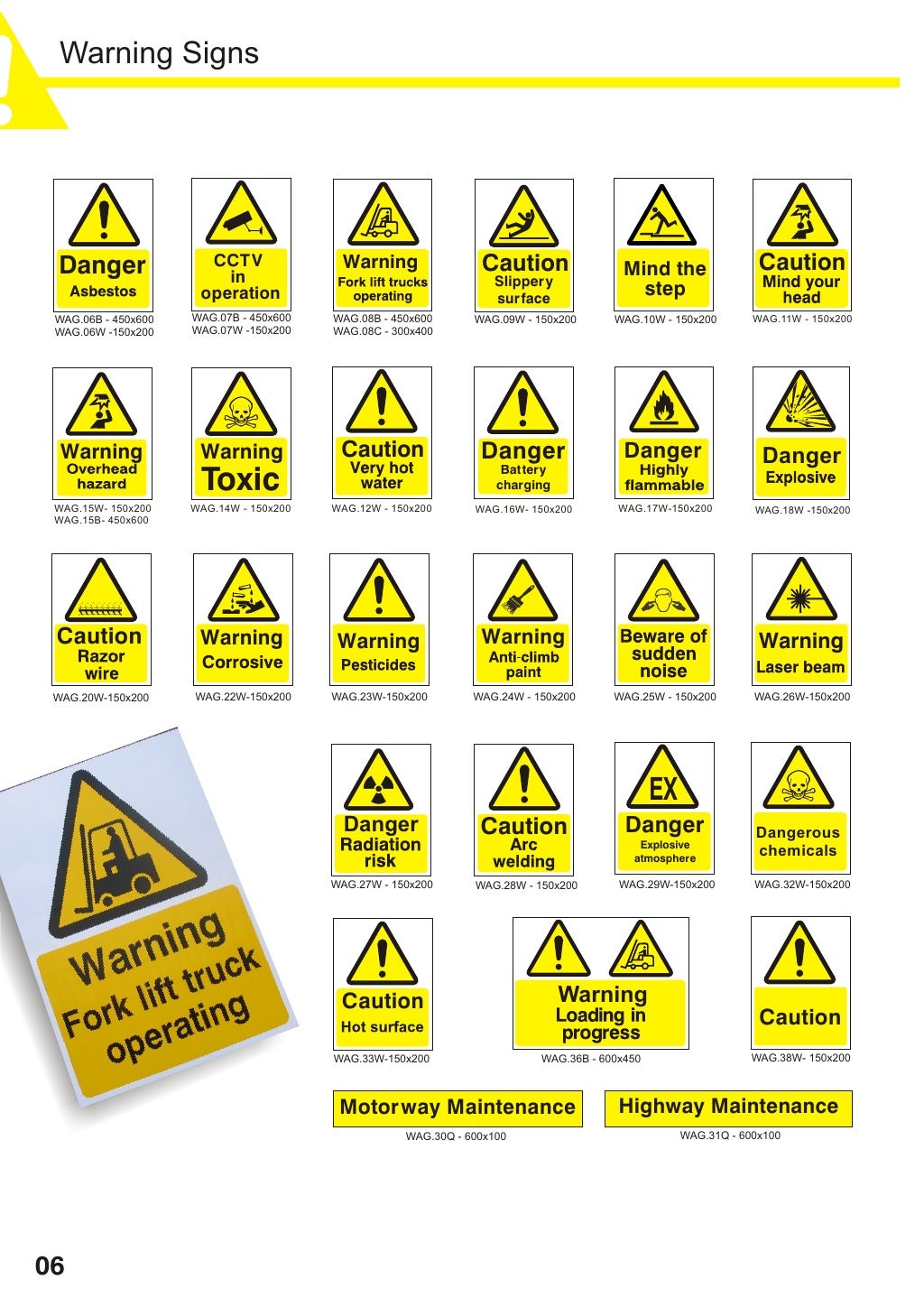 UK Safety Sign Brochure