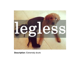 Description: Extremely drunk

 