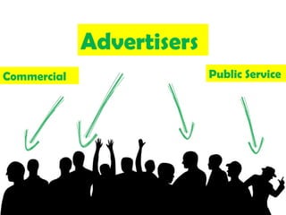 News junkies Advertisers Commercial Public Service 