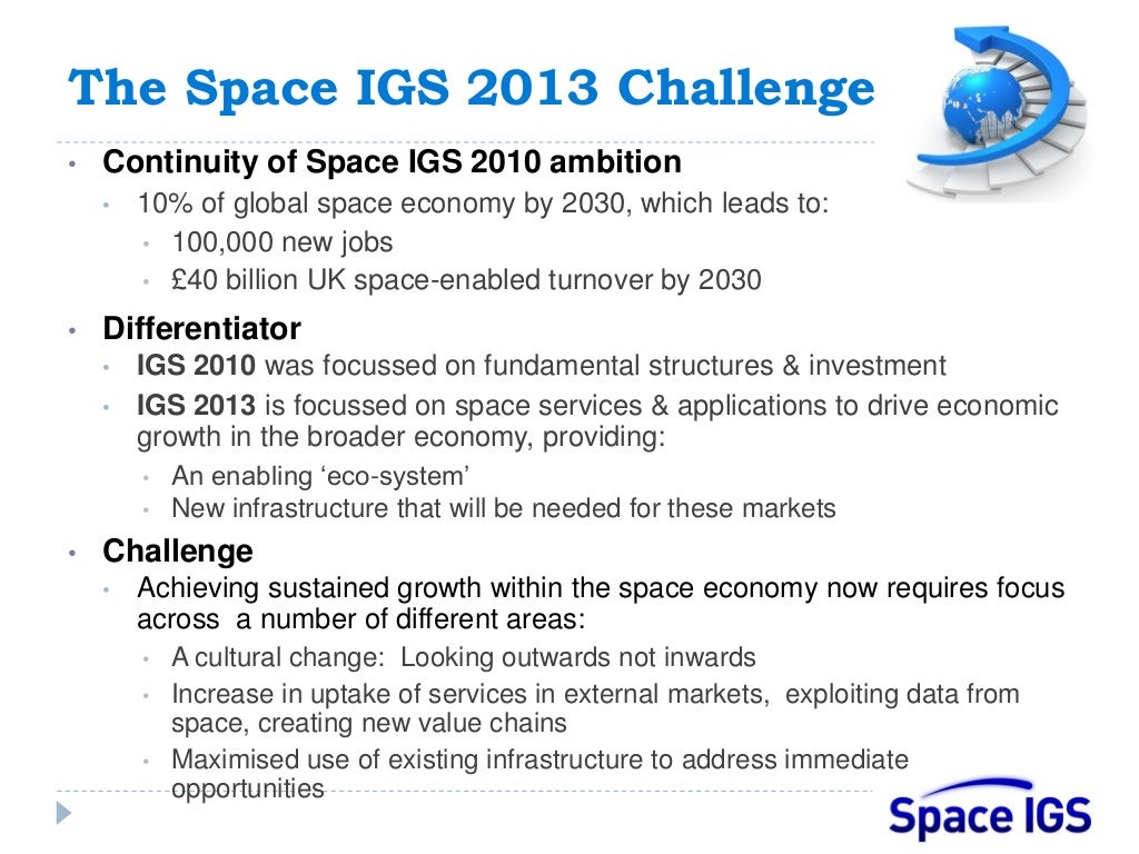 UK Space Conference IGS Presentation