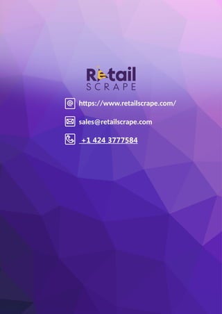 Understanding Web Scraping Foodhub Reviews
Web scraping involves extracting large amounts of data from websites in an
automated manner. Foodhub Reviews Scraper is designed to help businesses collect
customer reviews from Foodhub, a popular food delivery platform.
By scraping reviews, ratings, and feedback from customers, businesses can gain
insights into various aspects of their service, including food quality, delivery times,
and customer satisfaction.
Instead of relying on manual data collection, Foodhub Reviews Data Collection
through scraping allows for real-time access to a large volume of structured data,
which is essential for making informed decisions.
Introduction
In today's dynamic quick-commerce landscape, staying competitive requires
instant visibility into market pricing trends and consumer preferences. This case
study examines how a leading grocery delivery chain with 30+ online stores
across major Indian metropolitan areas leveraged Real-Time Grocery Price
Monitoring solutions from us to transform their business intelligence capabilities
and market positioning strategies.
The client struggled with maintaining competitive pricing across thousands of
SKUs and identifying regional pricing patterns. They also suffered revenue
leakage due to suboptimal pricing strategies. They needed a comprehensive
solution to provide detailed insights into quick-commerce market dynamics and
enable precise price optimization across their diverse grocery catalog.
The client revolutionized their approach to pricing strategy and inventory
management by implementing advanced Grocery Price Data Scraping
technologies. This resulted in remarkable improvements in market
responsiveness, profit margins, and substantial revenue growth.
Client Success Story
Introduction
This case study highlights how our Coupang Product Price Scraping Service
revolutionized a client's market analysis and pricing optimization strategy. By
deploying advanced techniques, we empowered the client with unmatched insights
into the competitive dynamics of South Korea's leading e-commerce platform.
Our customized solution delivered robust market intelligence, enabling clients to
drive data-backed pricing decisions, swiftly adapt to market changes, and
significantly enhance their profit margins. Leveraging our specialized Coupang
Product Data Scraping Solutions scraping tools, the client gained the strategic edge
necessary to excel within Coupang's fast-evolving marketplace.
The Client
Our client, a well-established fantasy cricket platform with five years in the
industry, had earned a reputation for engaging gameplay and substantial prize
pools. However, increasing competition from global fantasy sports platforms and
the rise of ESPNcricinfo Data Scraping by competitors threatened their market
standing and ability to respond to shifting user preferences.
"Our previous approach to gathering cricket statistics relied on manual updates
and basic APIs, which became increasingly inefficient," says the client’s Director of
Product Development. "By the time we updated player performance metrics,
matches were often over, leading to user frustration. Our prediction algorithms
also failed to reflect player form, resulting in inconsistent user experiences
accurately.“
Adopting Mobile App Scraping Services transformed their operations. With access
to real-time, accurate match data, they crafted data-driven strategies that
improved their competitive edge and boosted user satisfaction.
In the first cricket season after implementing the service, the client saw:
•32% improvement in user engagement during live matches
•28% increase in user retention rates
•21% growth in average user deposits
•18% reduction in data latency-related user complaints
The Core Challenges
sales@retailscrape.com
+1 424 3777584
https://www.retailscrape.com/
 