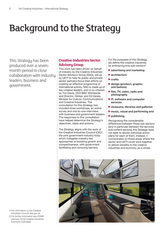 UK Creative Industries – International Strategy | PDF
