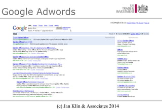 Google Adwords

(c) Jan Klin & Associates 2014

 
