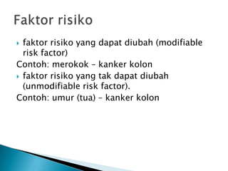 Contoh faktor protektif dan faktor risiko