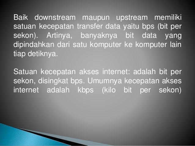 Ukuran Kecepatan Akses Internet