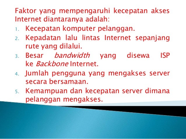 Ukuran Kecepatan Akses Internet