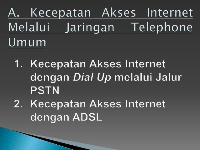 Ukuran Kecepatan Akses Internet