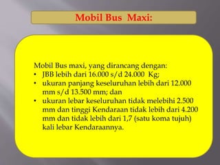 Lebar Mobil Rata Rata UKURAN KENDARAAN BERMOTOR.a.pptx