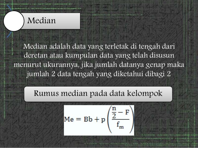 Ukuran pemusatan dan penyebaran