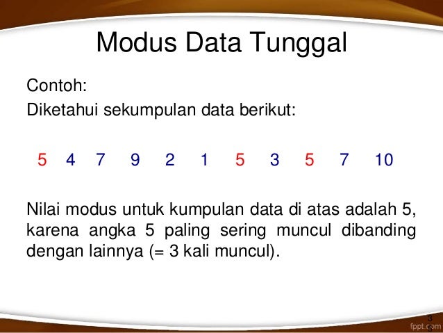 Ukuran pemusatan data