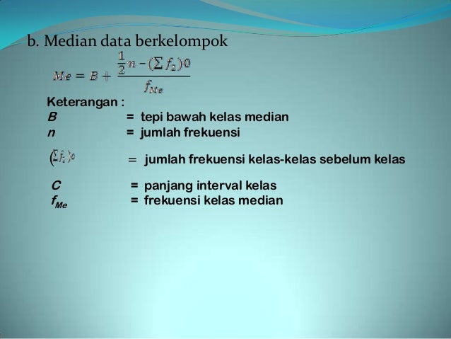 Ukuran pemusatan data
