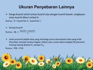 Ukuran Penyebaran Lainnya
 