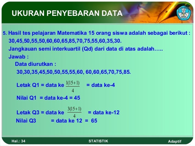 Ukuran penyebaran data