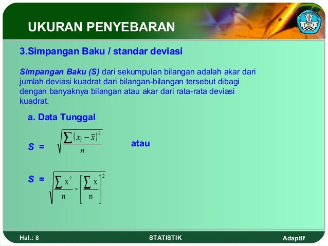 Ukuran Penyebaran Data