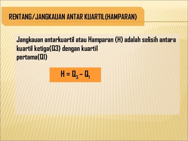 Ukuran Penyebaran Data