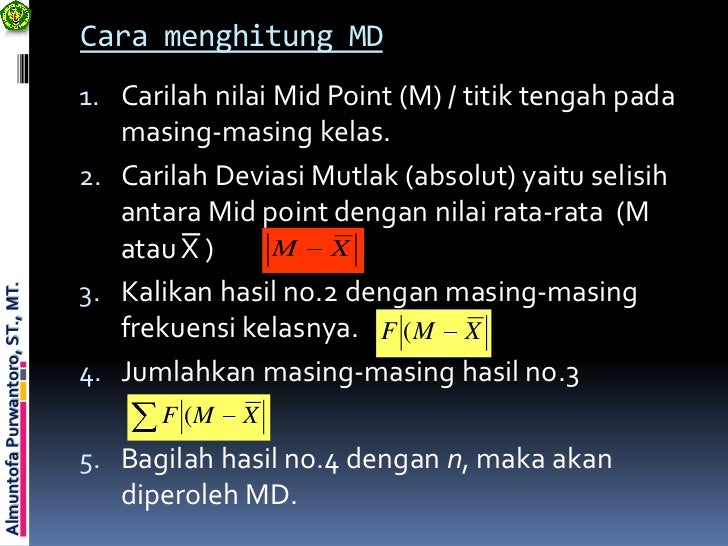 Ukuran variasi atau dispersi (penyebaran)