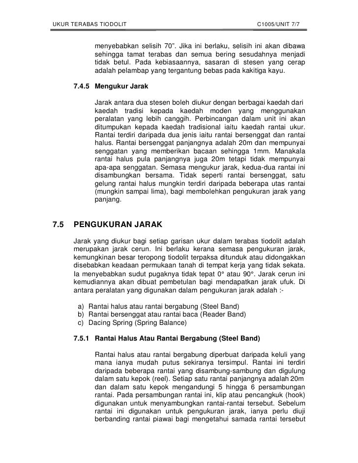 Ukur Terabas Teodolit