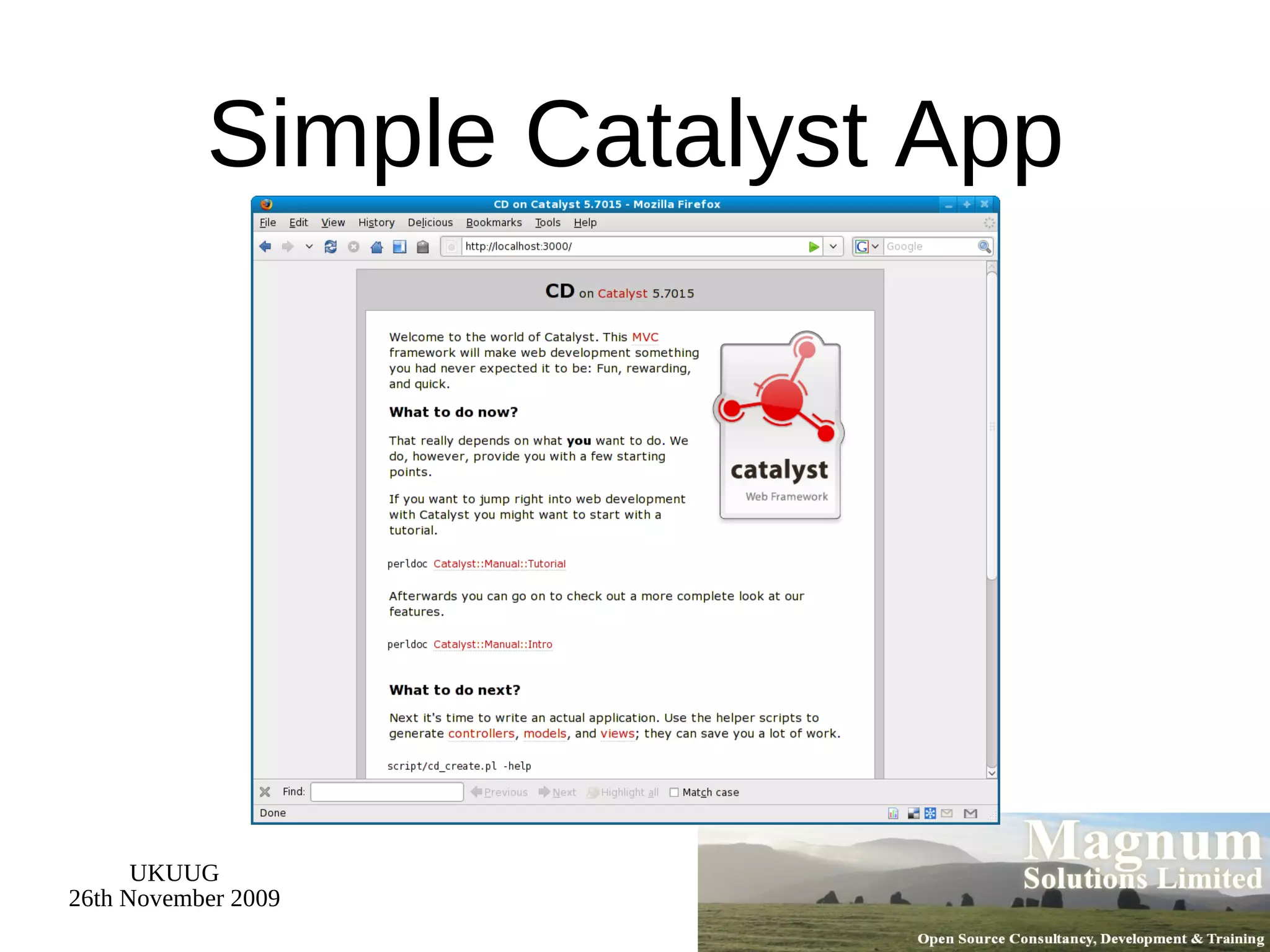 Simple Catalyst App 