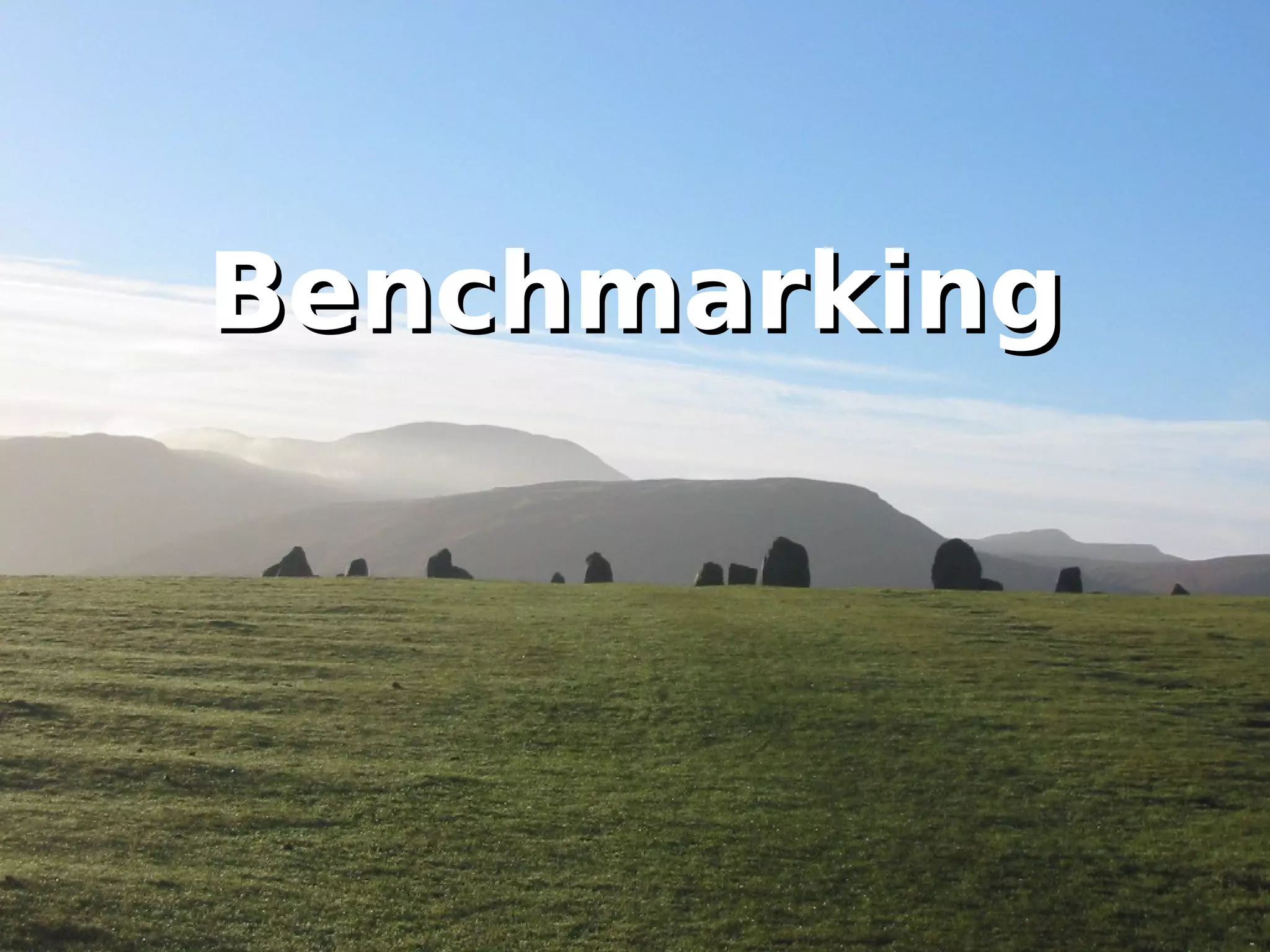Benchmarking 