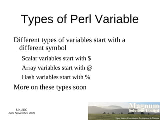 “perl” is the compiler 