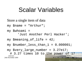 Typical Uses of Perl Text processing 