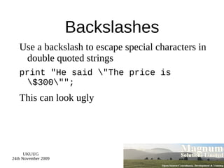 Database interaction 