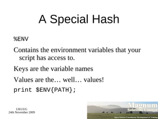 Running a Perl Program Running a Perl program from the command line 