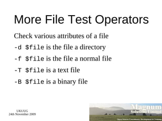 Command Line Options Options to control execution of the program 