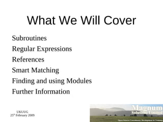 Creating and running a Perl program 