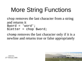 For example,  -w  turns on warnings 