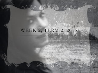 WEEK 2, TERM 2, 2015
 