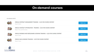 On-demand courses
1
 