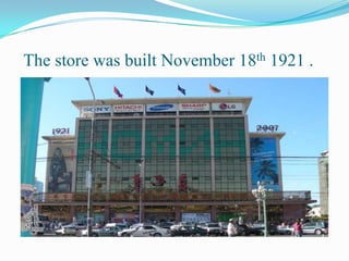 The store was built November 18th 1921 .