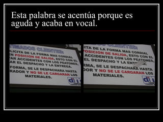 Esta palabra se acentúa porque es aguda y acaba en vocal. 