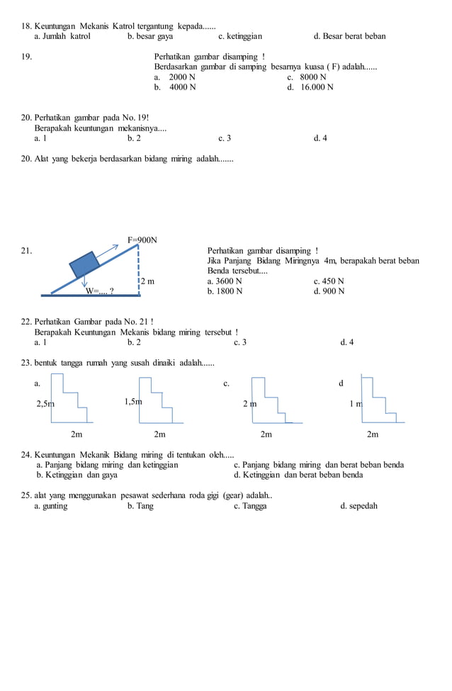 Soal ulangan ipa kelas 8 semester 2