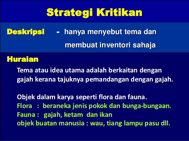 Ulangkaji 3 Judgement dalam Strategi Kritikan