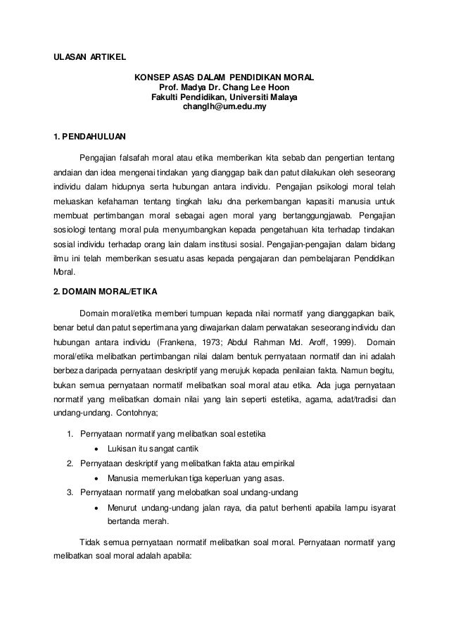 Contoh artikel Contoh Ulasan Artikel Universiti