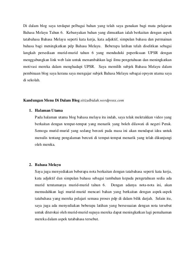 Ulasan blog wordpress