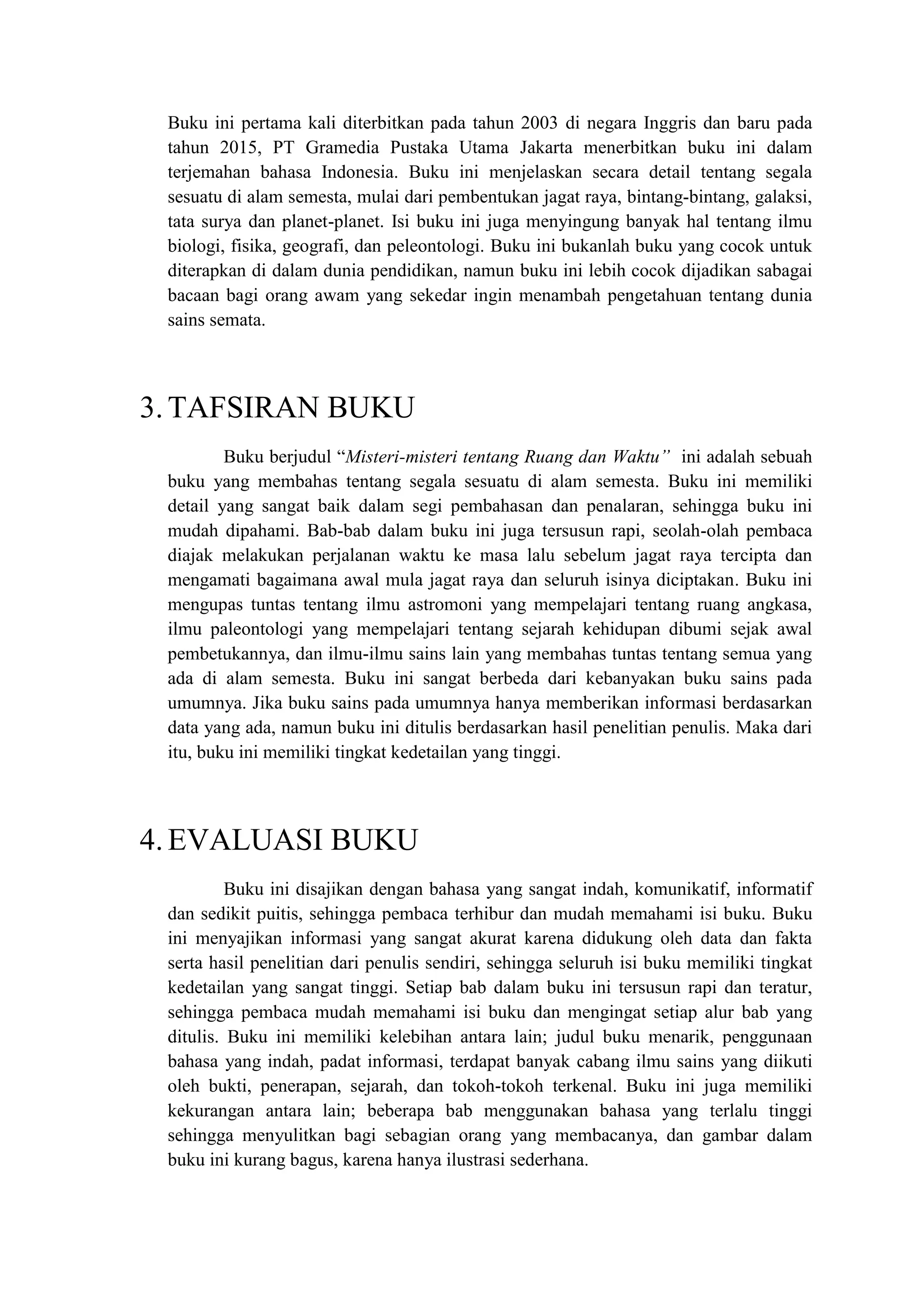 Mistri Mistri Ulasan buku